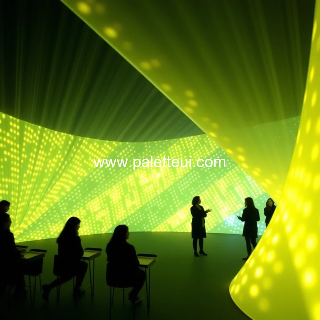 Artistic representation for Olafur Eliasson : Your psychoacoustic light ensemble