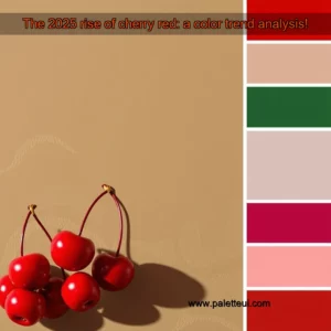 Read more about the article The 2025 rise of cherry red: a color trend analysis!