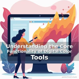 Artistic representation for Understanding the Core Functionality of Digital Color Tools