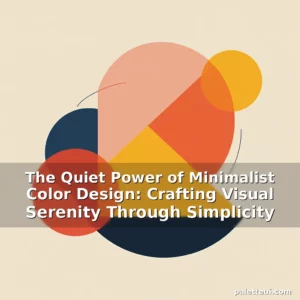 Artistic representation for The Quiet Power of Minimalist Color Design: Crafting Visual Serenity Through Simplicity