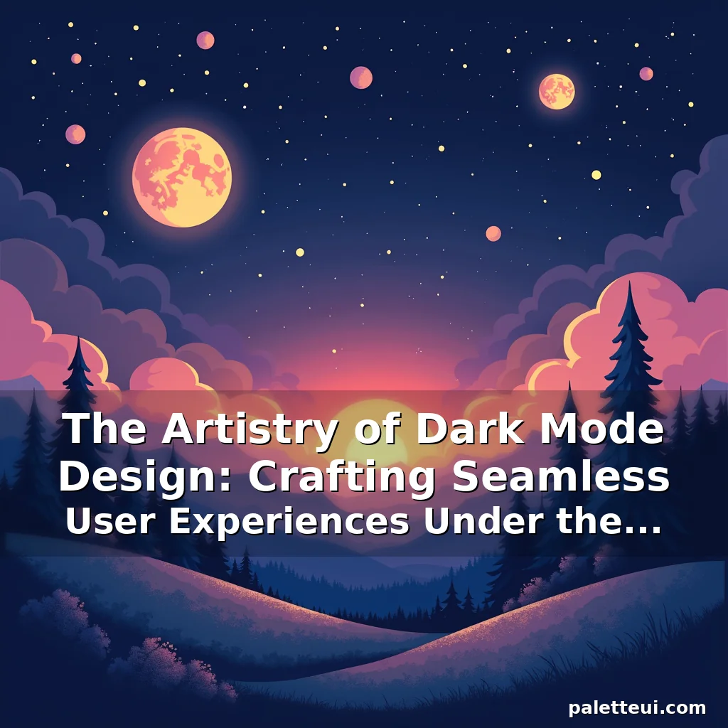 Read more about the article The Artistry of Dark Mode Design: Crafting Seamless User Experiences Under the Stars