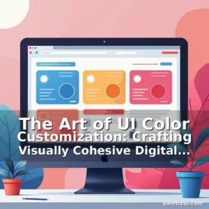 Artistic representation for The Art of UI Color Customization: Crafting Visually Cohesive Digital Experiences