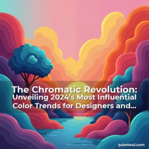 Read more about the article The Chromatic Revolution: Unveiling 2024’s Most Influential Color Trends for Designers and Creators