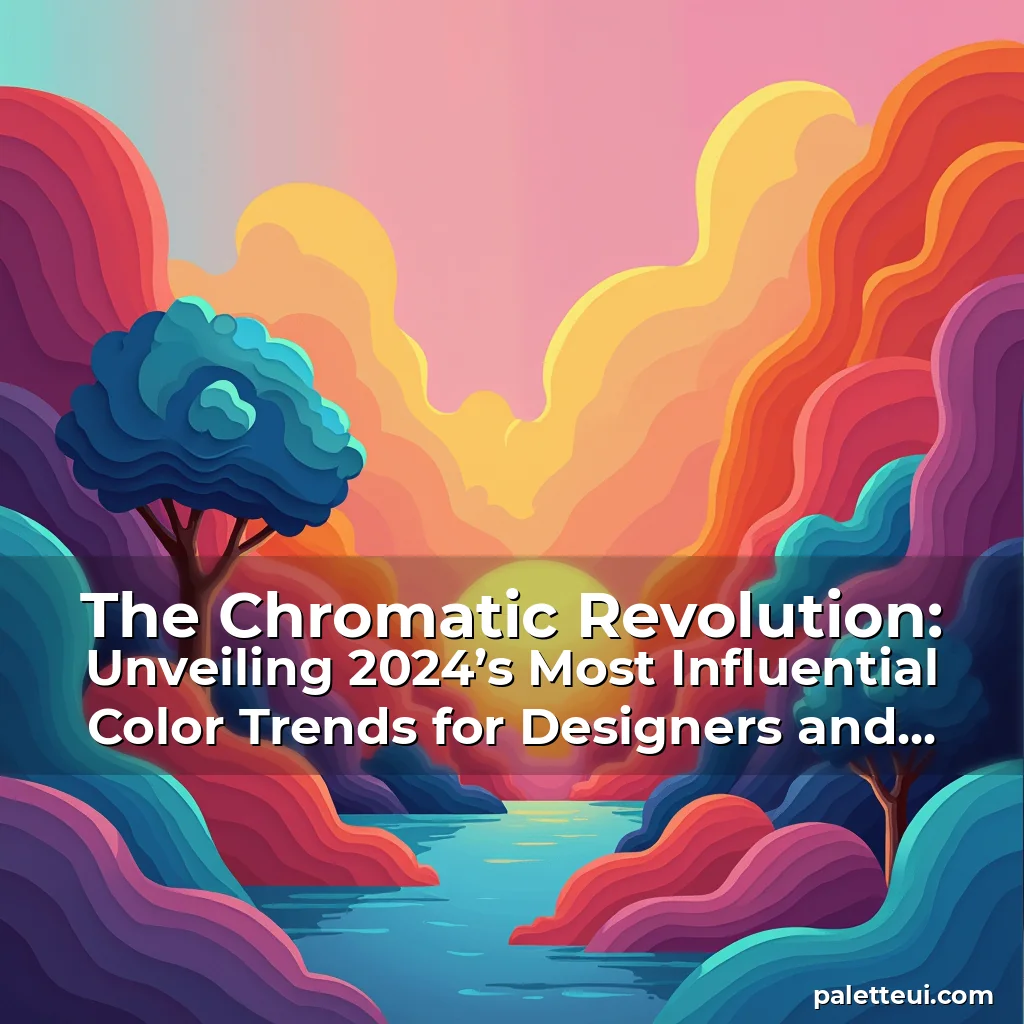 Read more about the article The Chromatic Revolution: Unveiling 2024’s Most Influential Color Trends for Designers and Creators